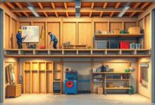 Garage with Shelves